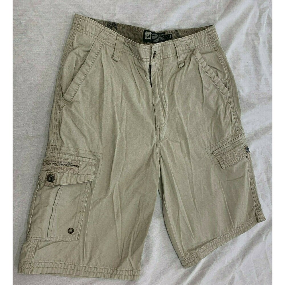 MICROS BOYS COTTON CARGO SHORTS SIZE 14